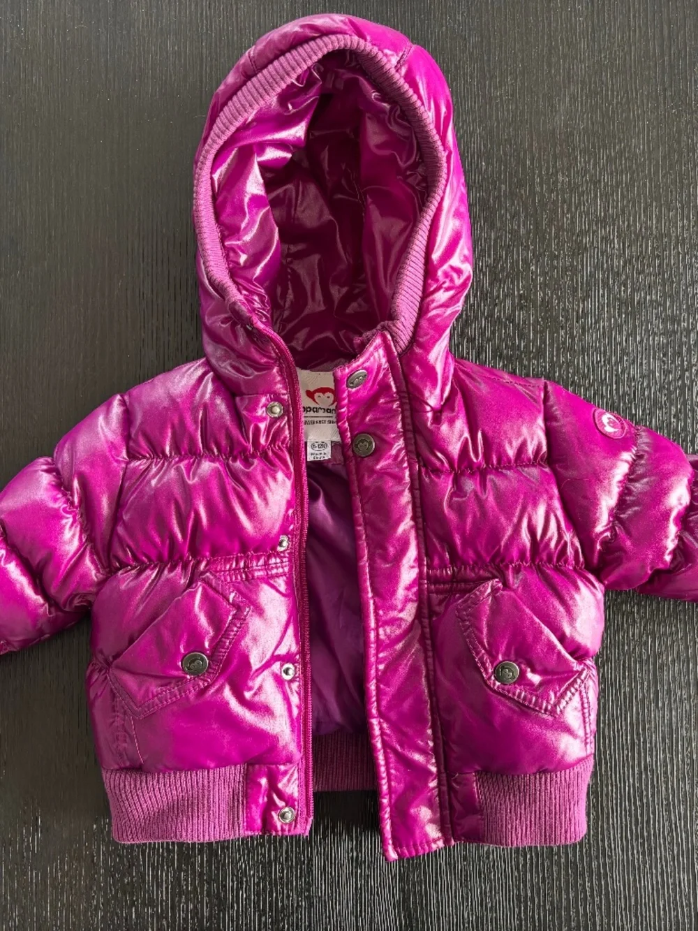 Pink appaman girls coat size 6-12 months